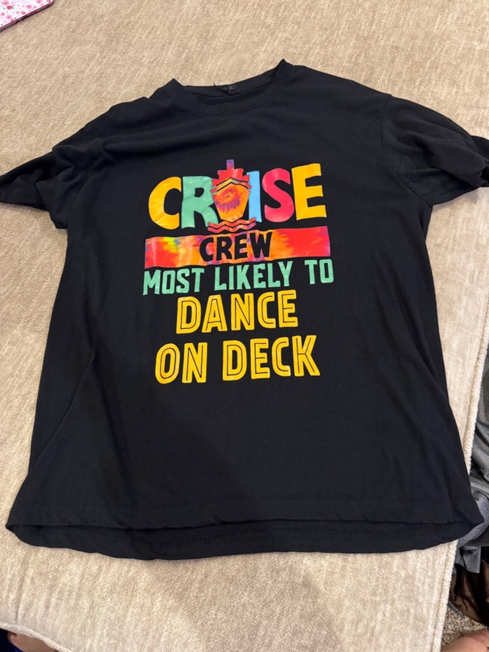 Black Graphic Short-Sleeve Tee - Most Likely to Dance